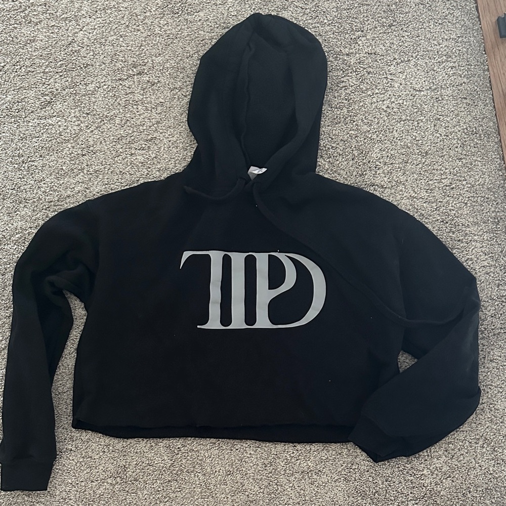Swiftie TTPD Black cropped medium Hoodie